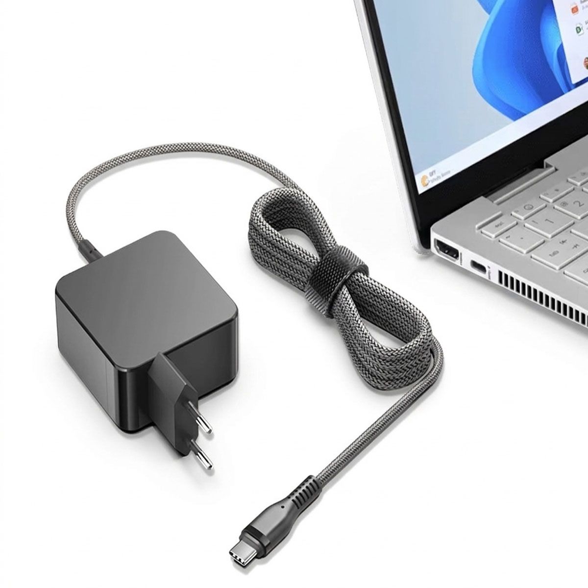 UTEK - Cargador USB-C a Corriente 65W PD Ultra Rápido Multidispositivo
