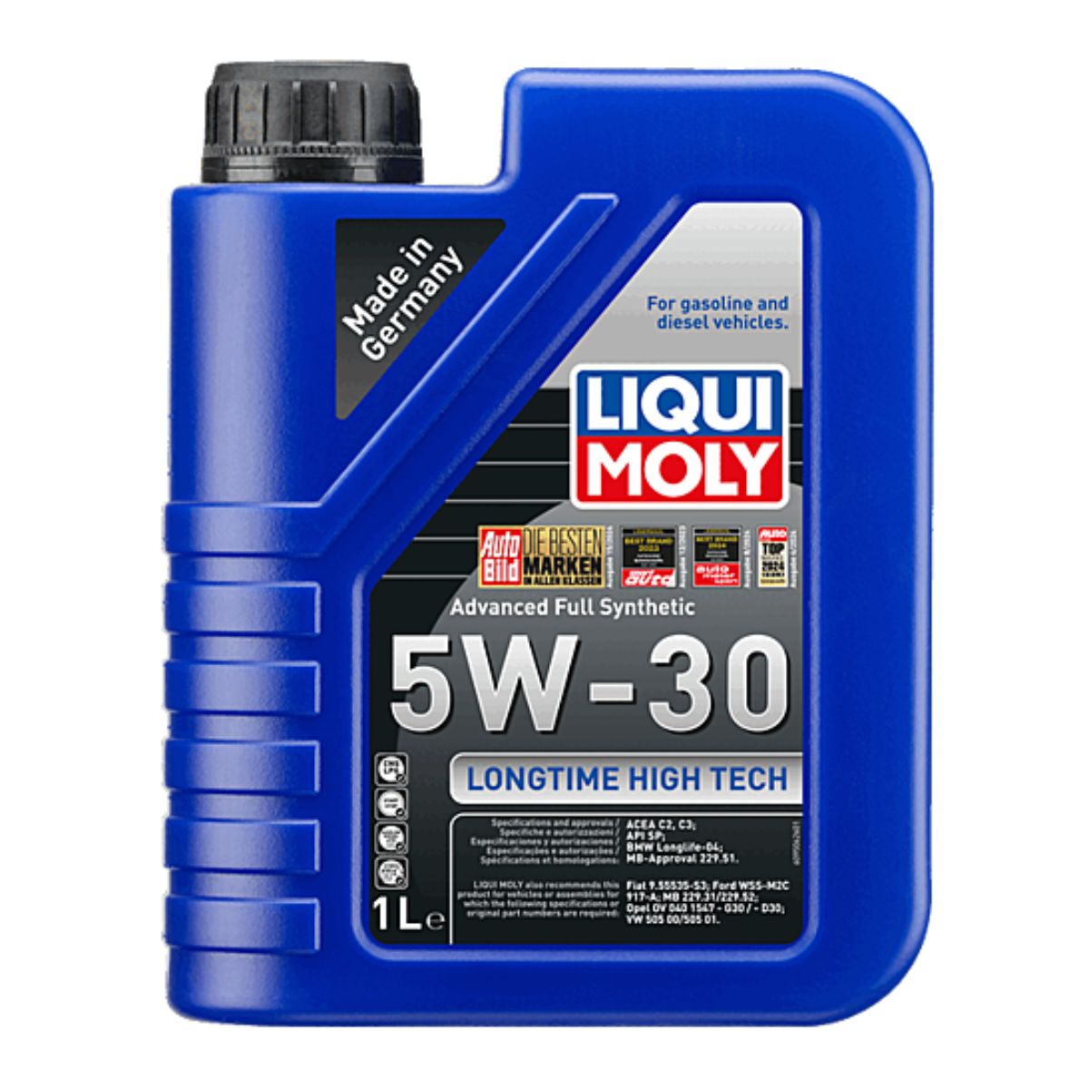 LIQUI MOLY - Aceite 5W30 Liqui Moly 1 Litro Sintético API SP C3 Longtime