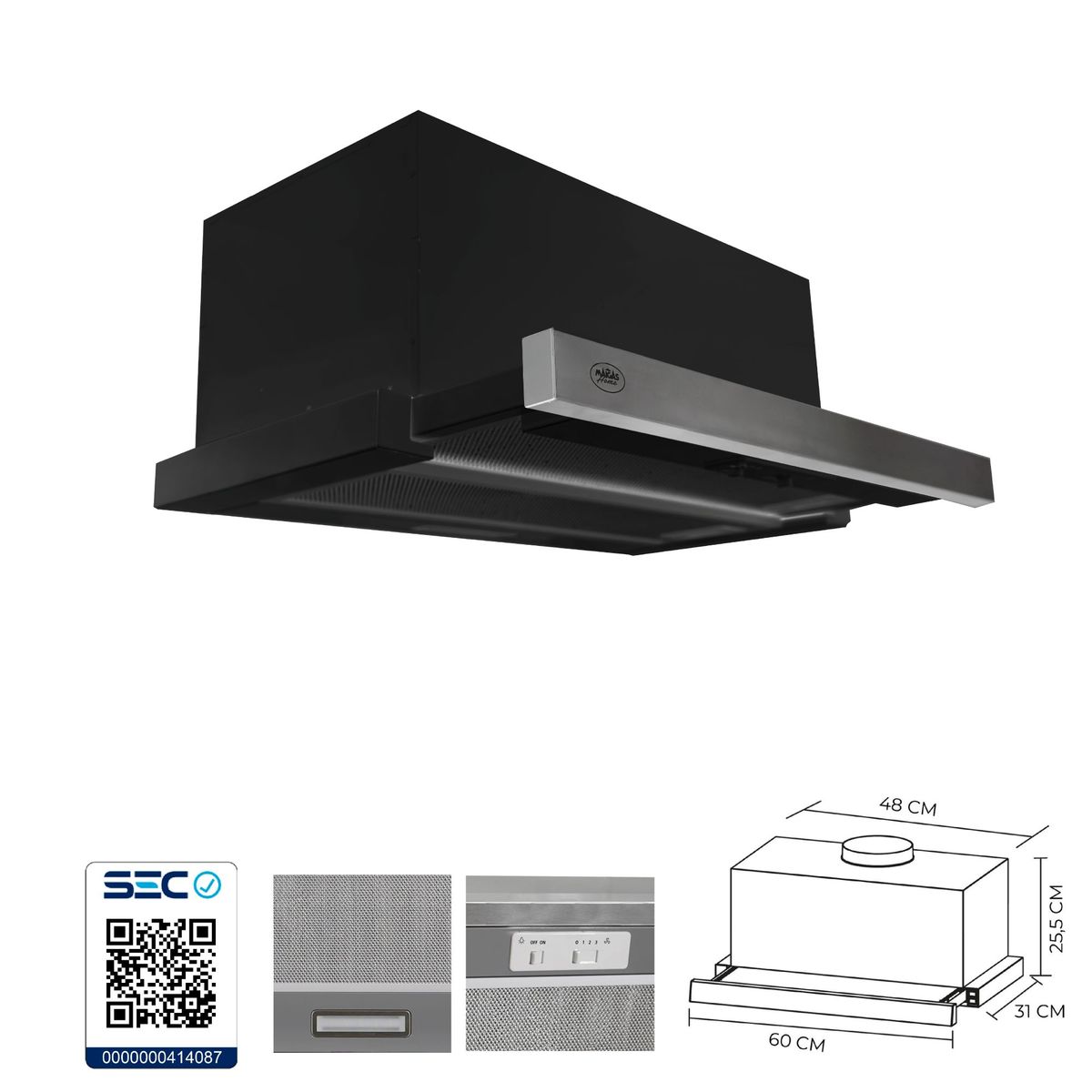 MAIGAS - KIT HORNO HE20M1 ENCIMERA CEV04 CAMPANA 60L07N