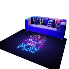 GENERICO - Alfombra Con Diseño Gamer 150x200 Cm
