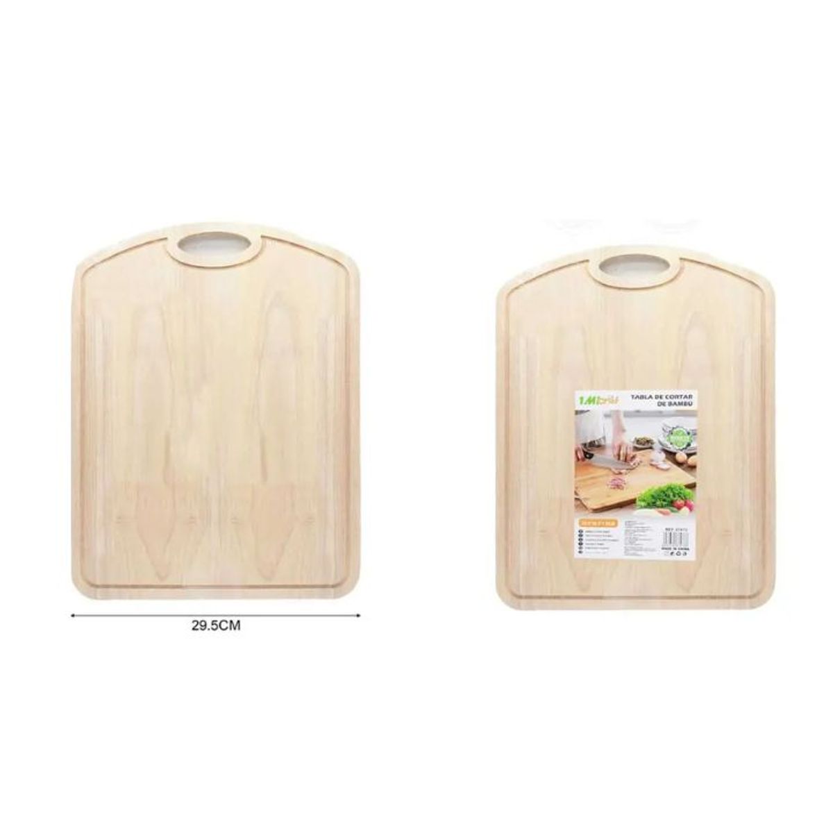 GENERICO - Tabla De Cortar De Madera de 29.5 x 39.5 cm