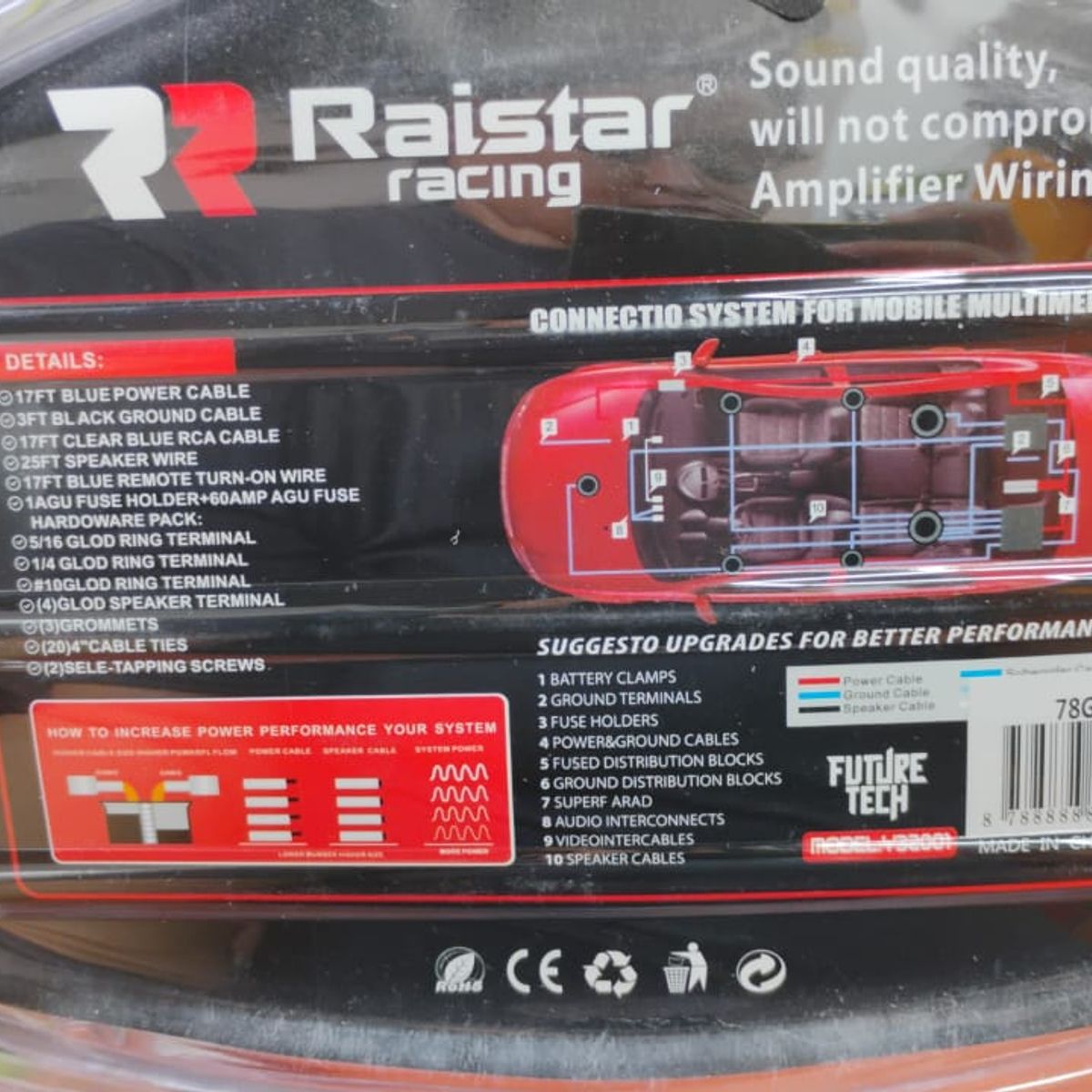 GENERICO - Kit de cables de amplificación para auto, Modelo Premium Número 8GA