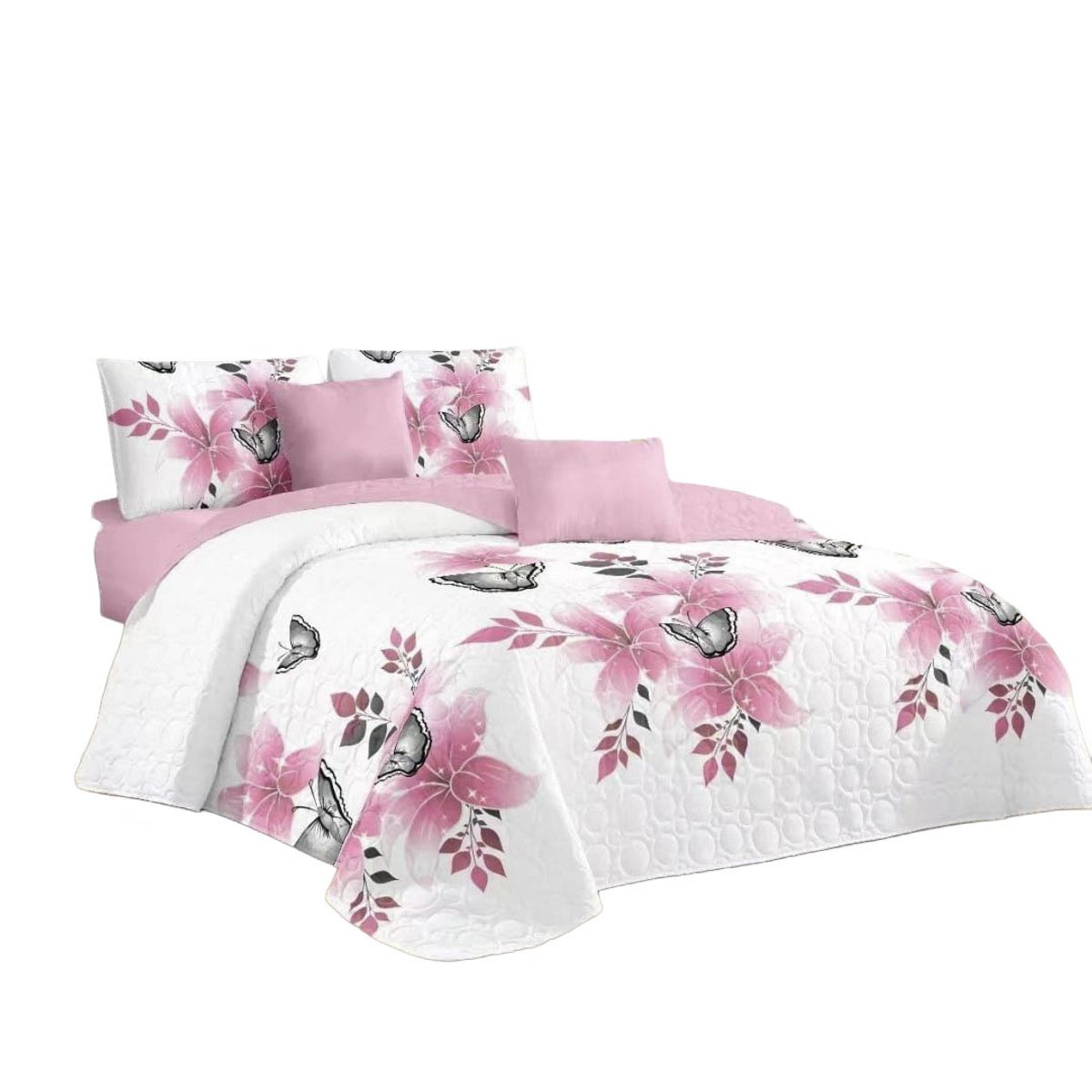 GENERICO - Cubrecama Quilt De Verano Tf Con Diseño 2 Plazas