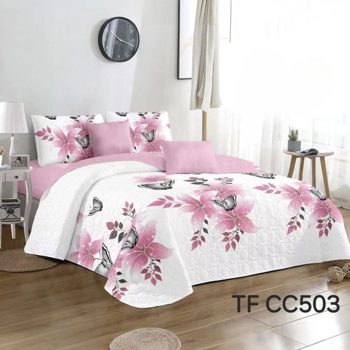 GENERICO - Cubrecama Quilt De Verano Tf Con Diseño 2 Plazas