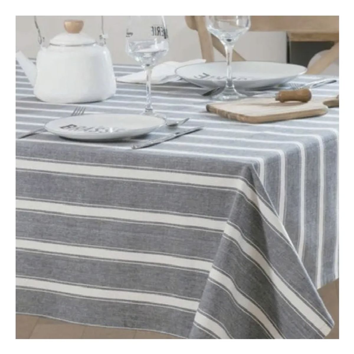 DORAL - Mantel Rectangular Alondra 150x210cm Azul Piedra