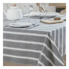 DORAL - Mantel Rectangular Alondra 150x210cm Azul Piedra