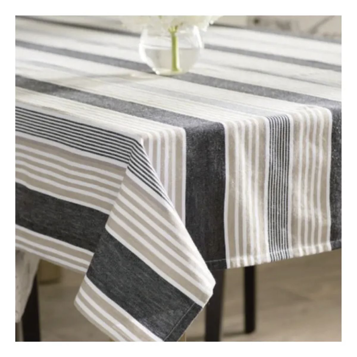 DORAL - Mantel Rectangular Alondra 150x210cm Grafito Beige