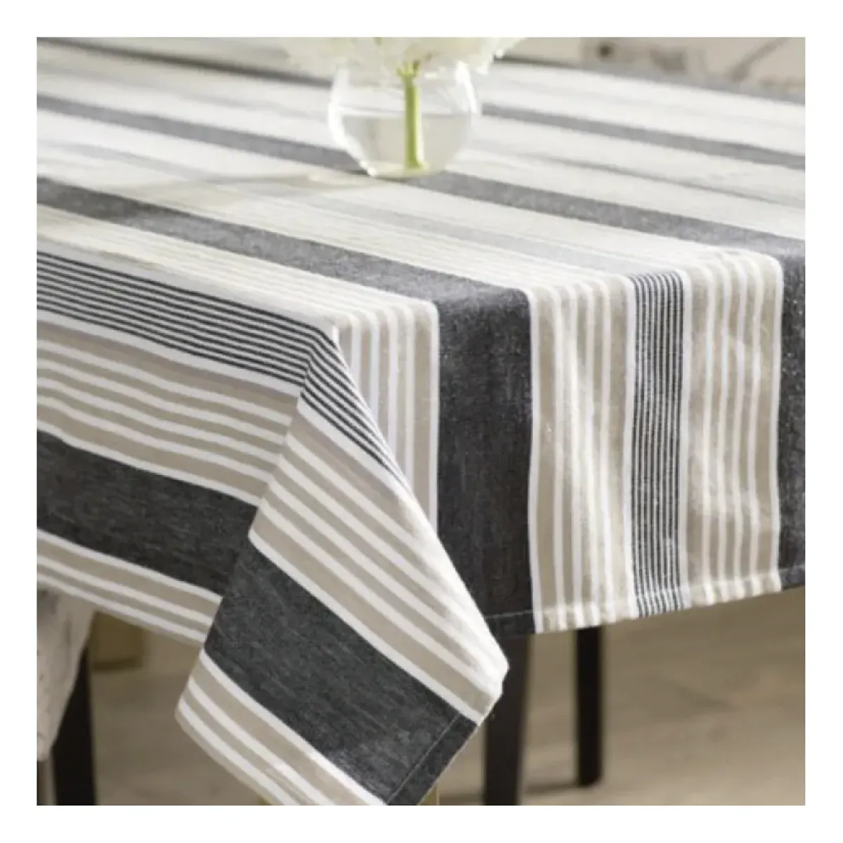 DORAL - Mantel Rectangular Alondra 150x210cm Grafito Beige
