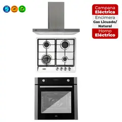 MAIGAS - KIT HORNO HE30D0 ENCIMERA HBS4508 CAMPANA 60M17