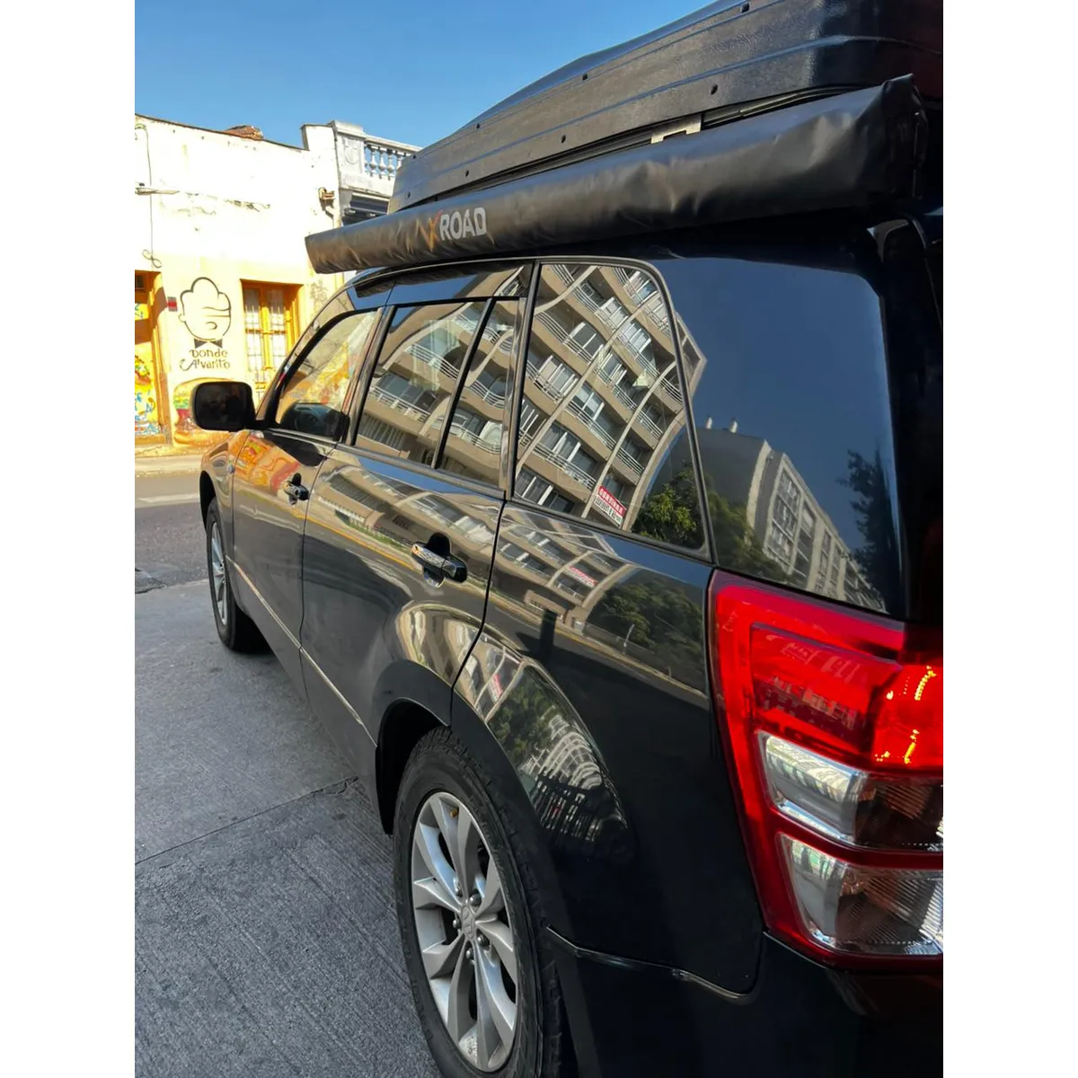 GENERICO - Bota Aguas de Acrílico 2mm plano Negro Brillante a Medida auto Suzuki grand nomade 2005 a 2019