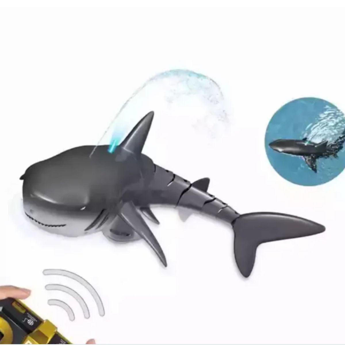 GENERICO - Tiburón Robot Shark Juguete Con Control Remoto Para Nadar En El Agua Impermeable Acuático