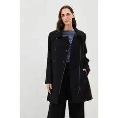 IO - Chaqueton Liso Mujer Negro
