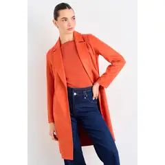 IO - Tapado Liso Mujer Naranjo