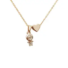 GENERICO - Collar de Mama corazon Hijo dia de las madres