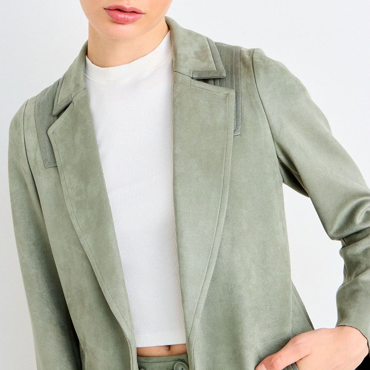 IO - Tapado Liso Mujer Verde Oliva Io