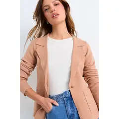 IO - Blazer Tejido Mujer Café