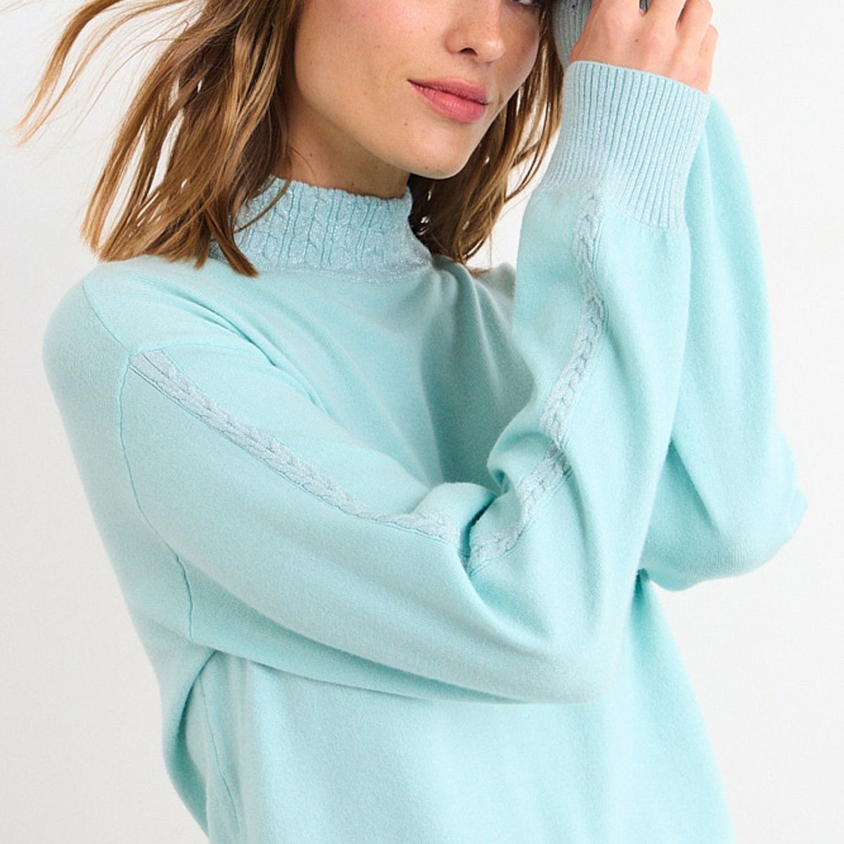 IO - Sweater Delgado Mujer Celeste Io