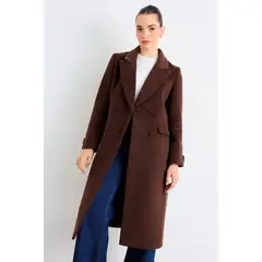 IO - Chaqueton Liso Mujer Café