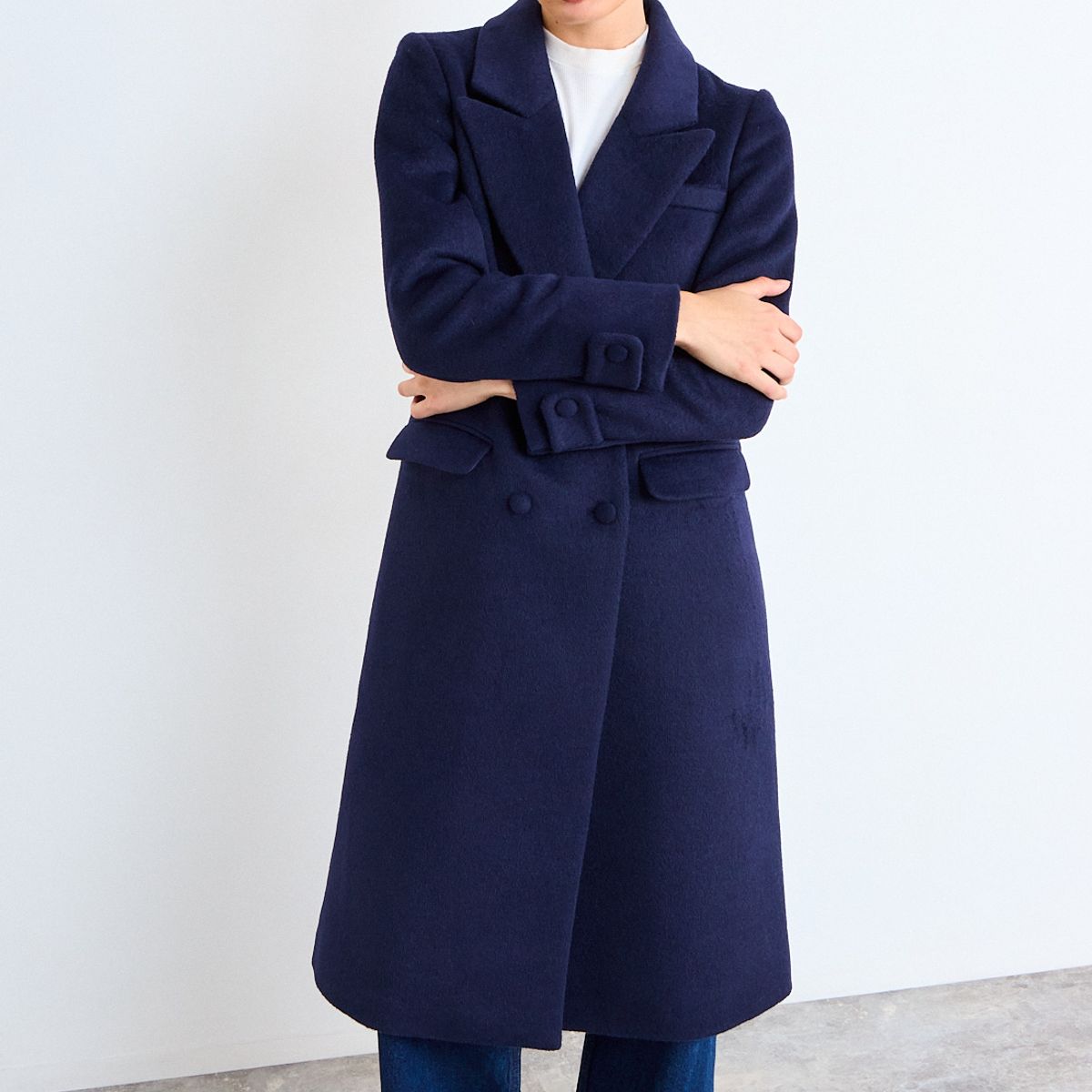 IO - Chaqueton Liso Mujer Azul Io