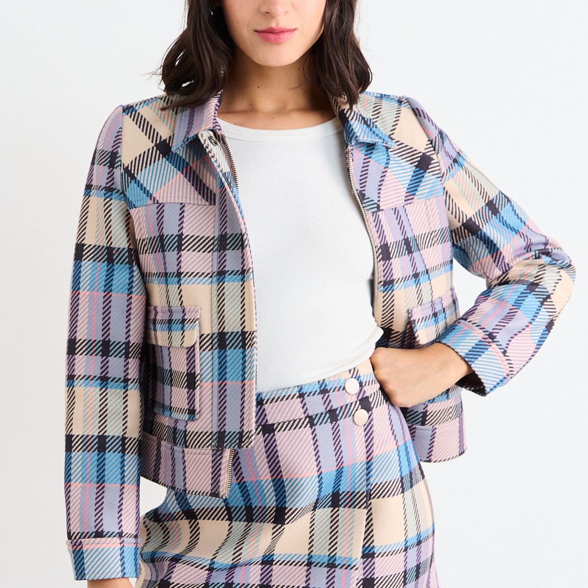 IO - Casaca Fantasia Mujer Beige Io