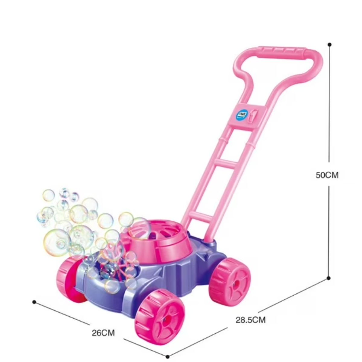 GENERICO - Carrito Caminador Lanza Burbujas Rosado