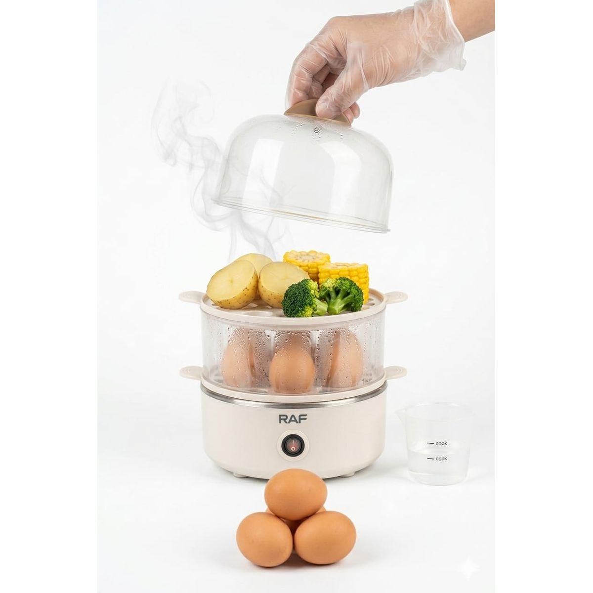 GENERICO - Vaporera multifuncional 2 niveles de cocción