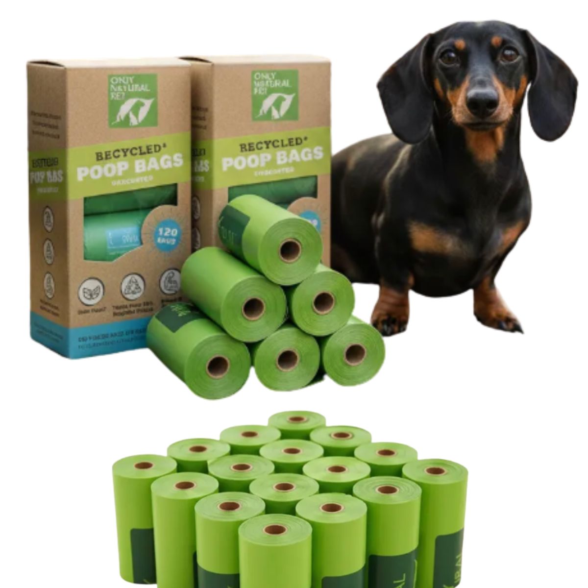 GENERICO - Bolsas Para Caca Ecologicas Pack X2 De 8 Rollos 240und
