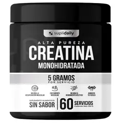 SUPLIDAILY - Creatine 100% Pure Monohydrate 300 g 2 Meses CREATINA MONOHIDRATADA