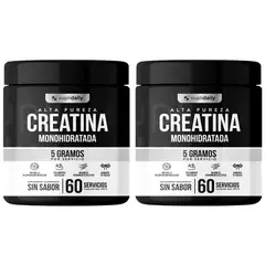 SUPLIDAILY - PACK X2 Creatine 100% Pure Monohydrate 600 g 4 Meses CREATINA MONOHIDRATADA
