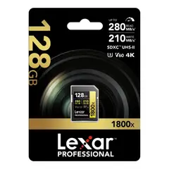 LEXAR - Sd Professional 1800x 128gb V60 Uhs-ii 280mbs