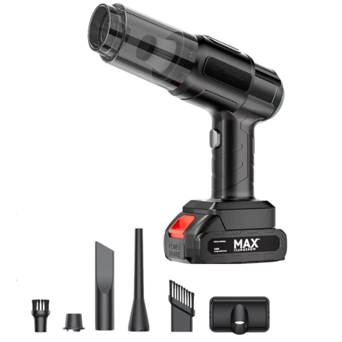 GENERICO - LIMPIADOR PORTATIL MANUAL MULTIFUNCION CON ACCESORIOS