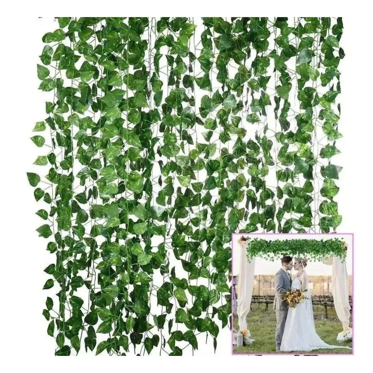 GENERICO - Planta Artificial Enredadera 24 Tiras 210 cm Decoración