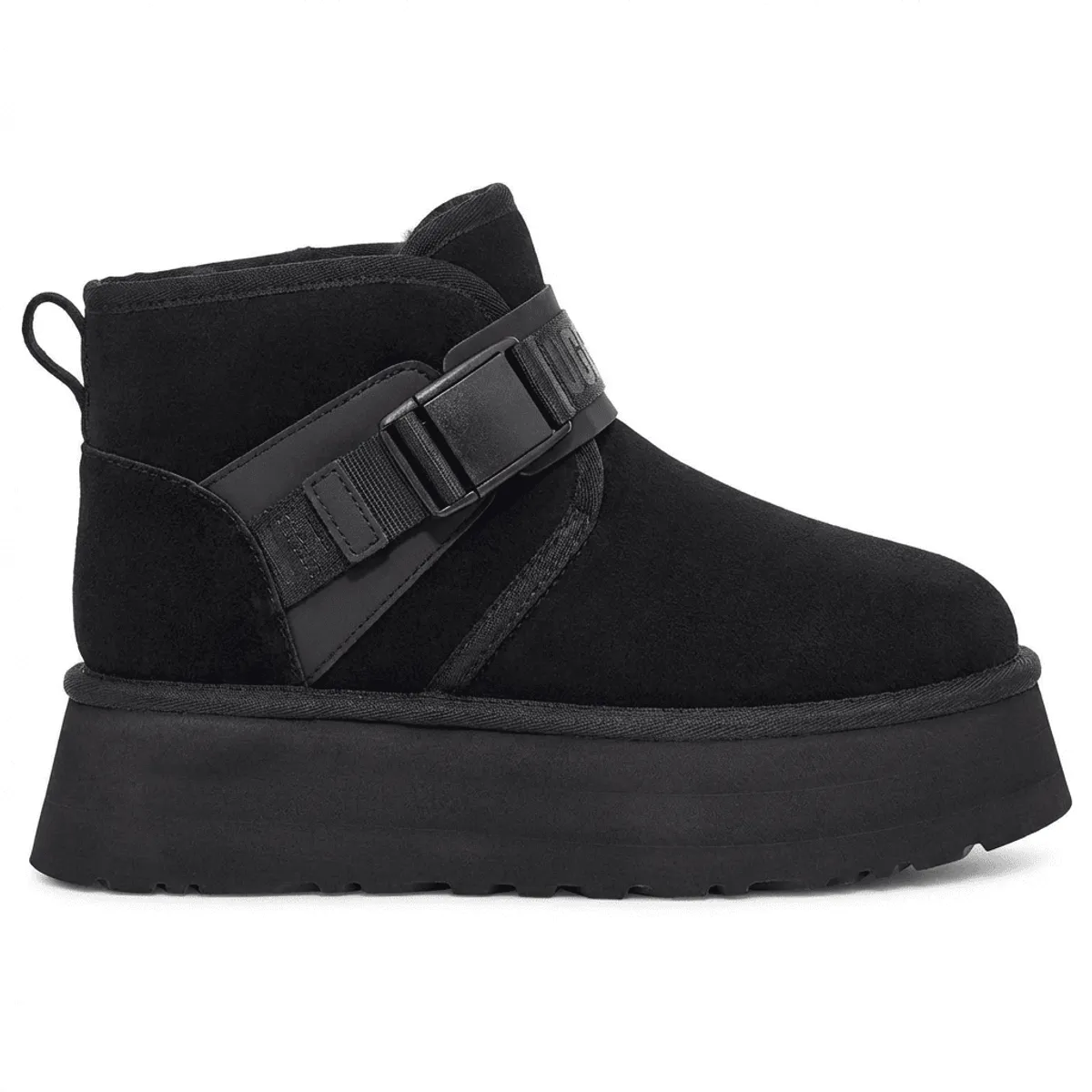 BOVINITA - Botin Mujer Pantubota Negro Chiporro Bota Plataforma Liviana