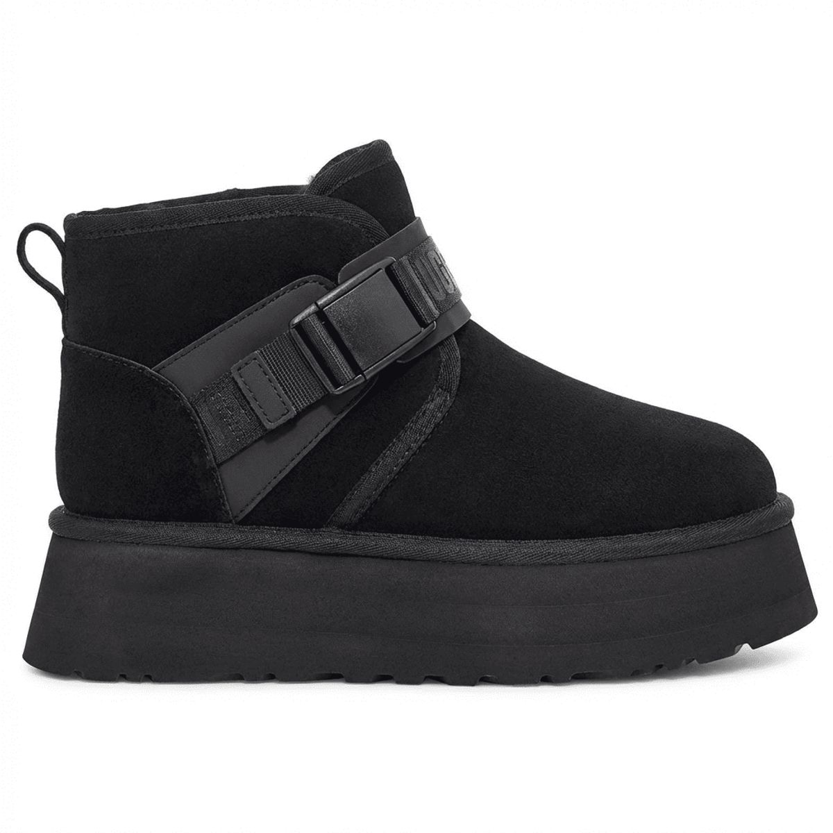 BOVINITA - Botin Mujer Pantubota Negro Chiporro Bota Plataforma Liviana