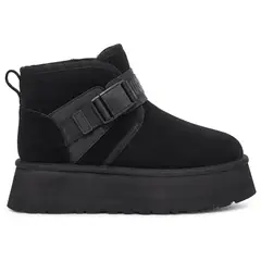 BOVINITA - Botin Mujer Pantubota Negro Chiporro Bota Plataforma Liviana