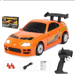 DRIFT - MiniDrift toyota Supra escala 1 :64 Colección, Luces LED y Kit de Obstáculos