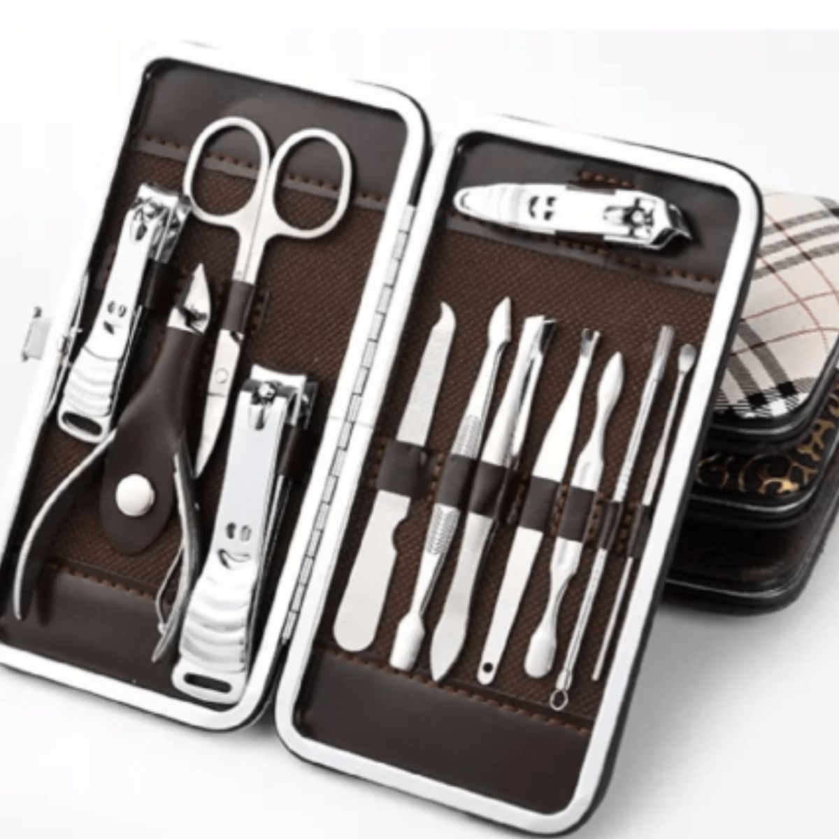 GENERICO - Kit Manicure Acero Inoxidable 12 Pzas