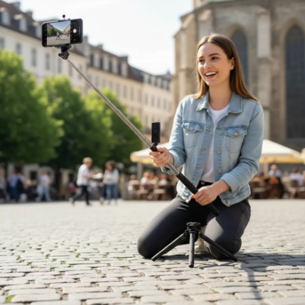 GENERICO - Trípode Selfie Bluetooth Extensible 170 Cm Control Remoto