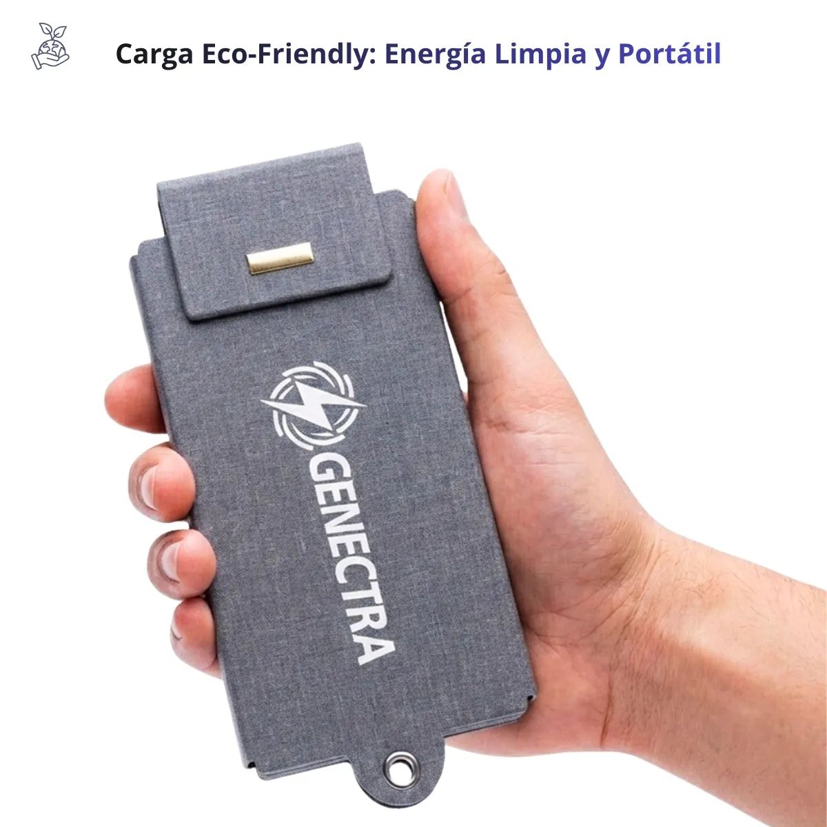 GENECTRA - Cargador Solar Genectra Sunpack Portail Usb 10w Plegable