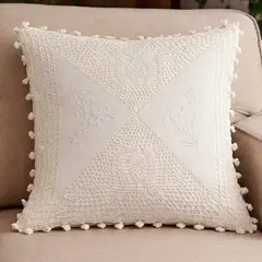 GENERICO - FUNDA DE COJIN CROCHET