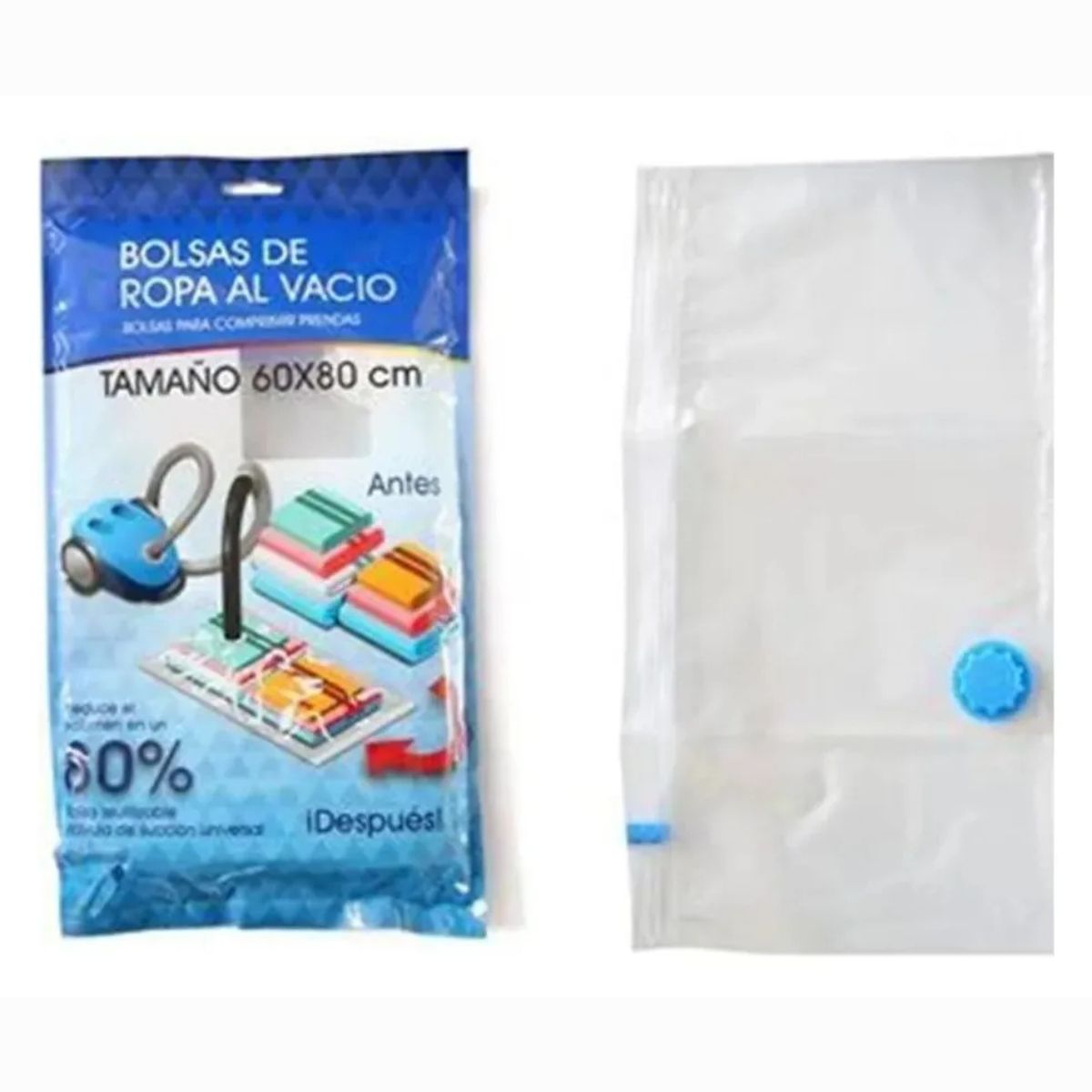 GENERICO - Bolsas de Vacío Con Válvula 60x80 CM