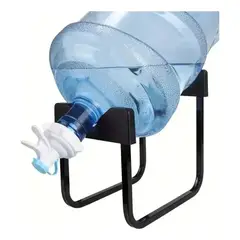 OEM - Soporte Dispensador Rack Para Bidon De Agua 20lt + Boquilla Negro