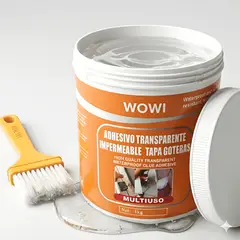 DEFF - Sellador Tapa Goteras Transparente 1 Kg Impermeabilizante Contra Filtraciones