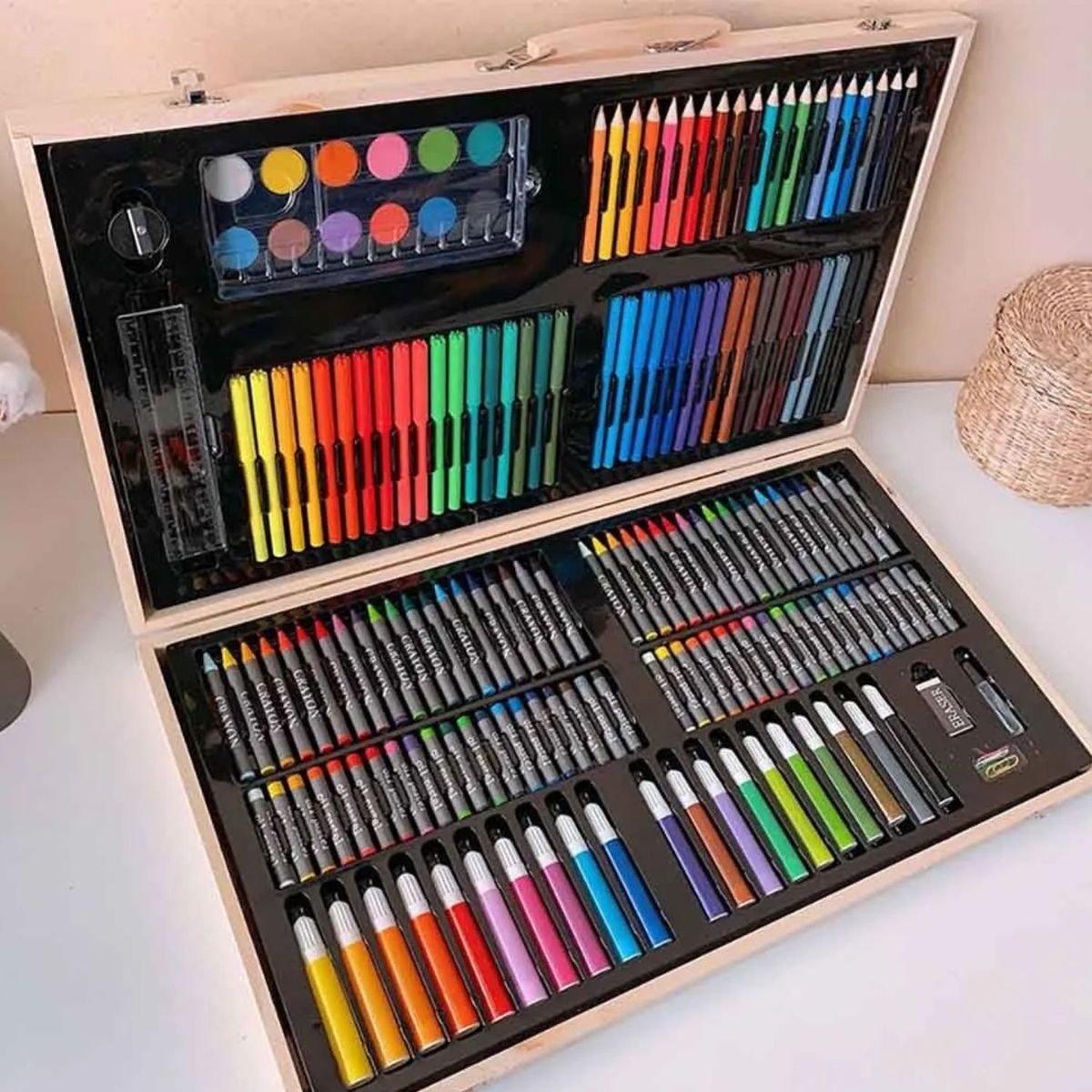 GENERICO - Set Dibujo Y Pintura Lápices Y Accesorios De 180 Piezas