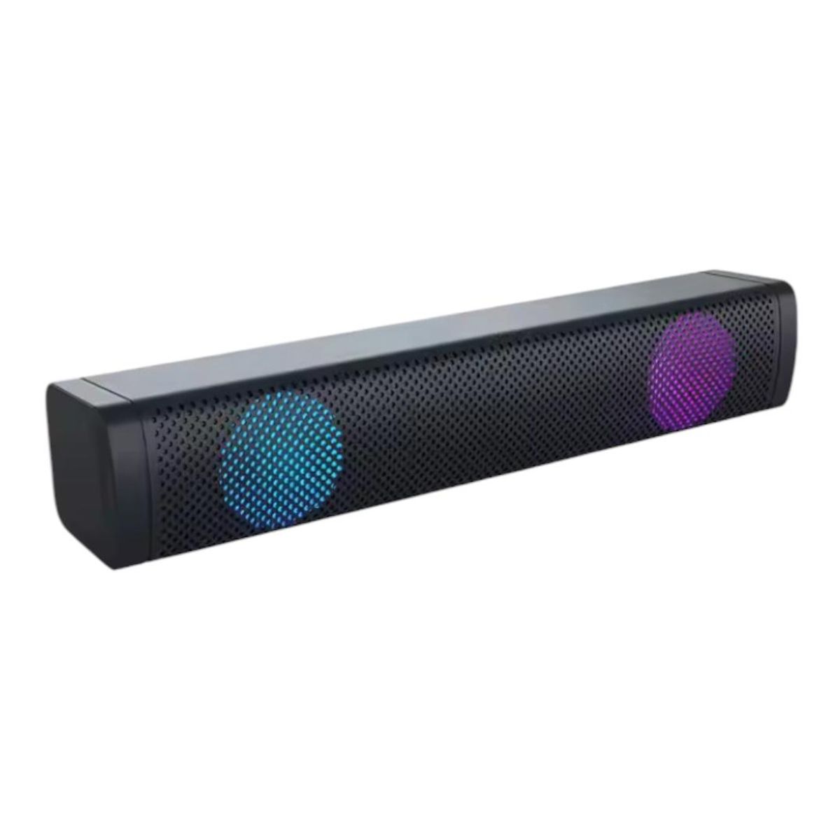 GENERICO - Parlante Barra de Sonido para PC Notebook teléfono Luces LED Entrada AUX 3.5mm