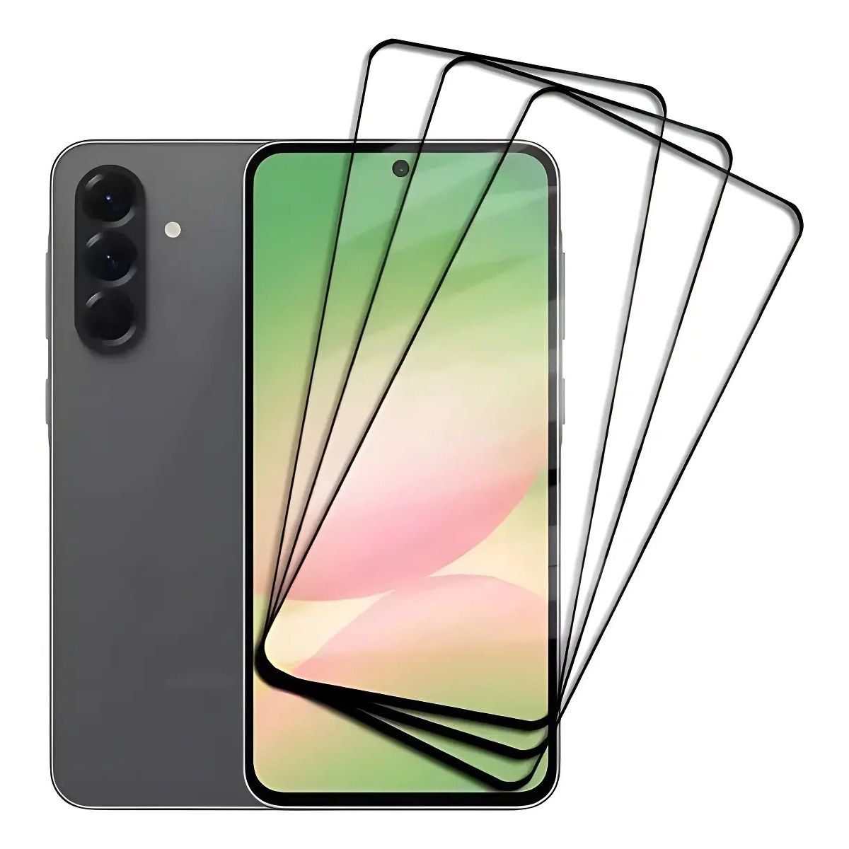BELKRA - Pack X 3 Mica Vidrio Para Samsung A57 5g Lamina Protector