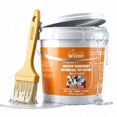 DEFF - Sellador Tapa Goteras Transparente 3 Kg Impermeabilizante Contra Filtraciones