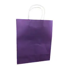 GENERICO - BOLSA REGALO KRAFT MORADO 25X33 X12 UNI