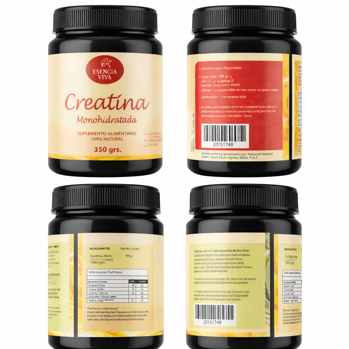 GENERICO - Creatina Monohidratada 350g