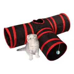 GENERICO - Tunel De 3 bocas para Gatos Juguete Plegable